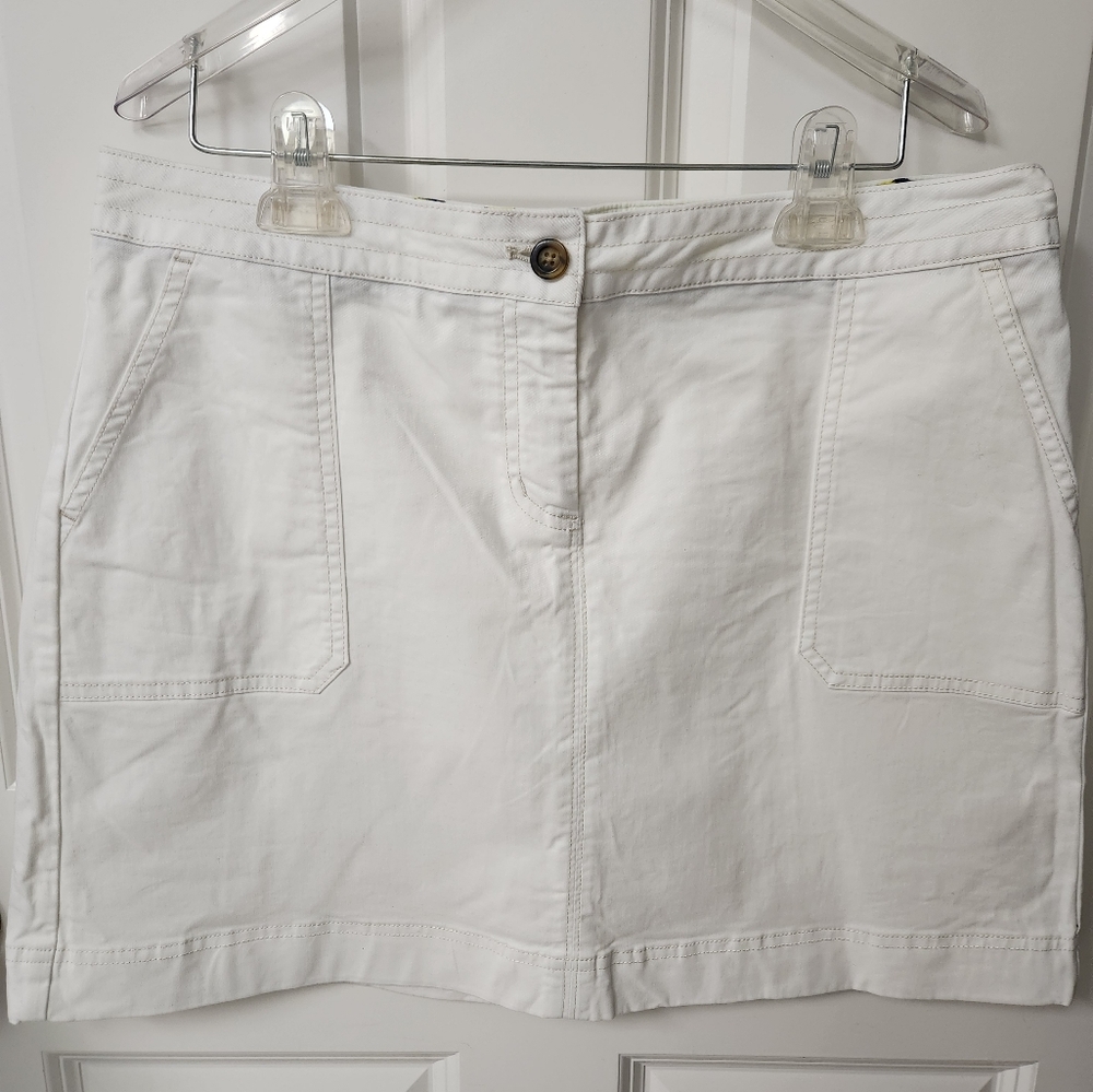 Boden White skirt